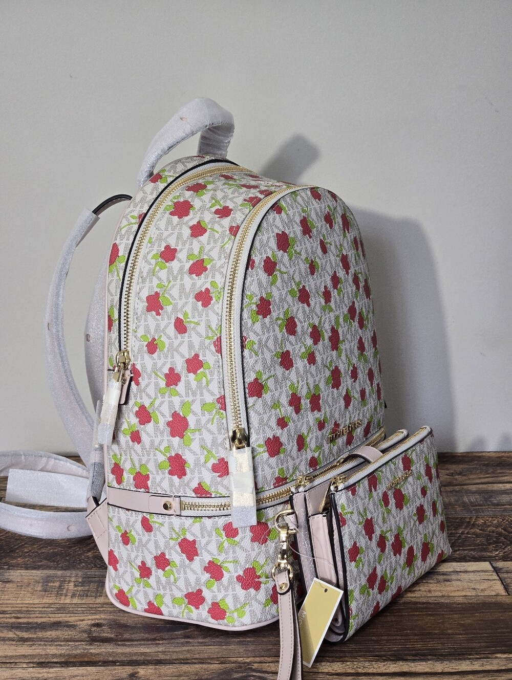 Michael Kors Rhea Backpack In Floral Print - Picture 4 of 10